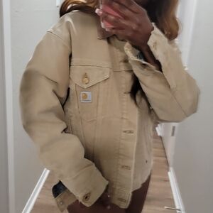 VTG | Carhartt Duck Canvas Blanket Lined Trucker Jacket